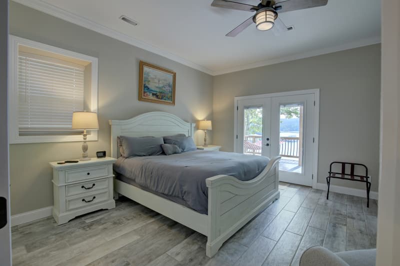 Lower-level king bedroom with walkout